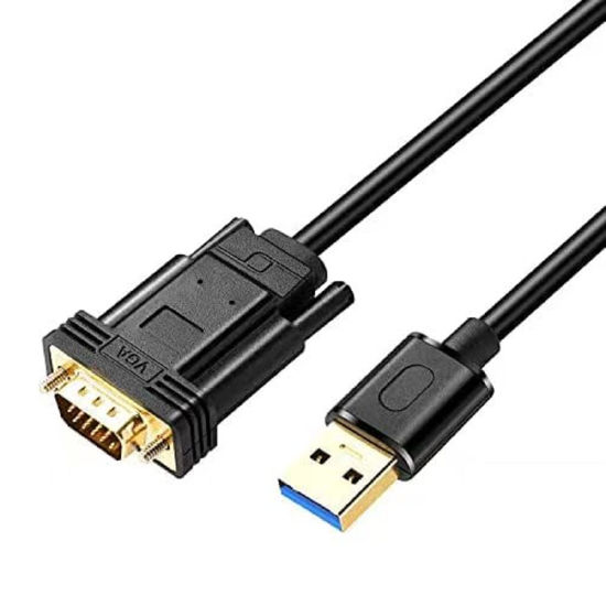 GetUSCart- USB to VGA Adapter Cable, 1080P Full HD USB 3.0 to 15Pin D ...