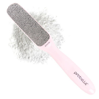 Picture of Probelle Double Sided Multidirectional Nickel Foot File Callus Remover - Immediately Reduces calluses and Corns to Powder for Instant Results, Safe Tool (Pink)