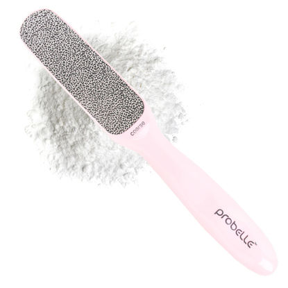 Picture of Probelle Double Sided Multidirectional Nickel Foot File Callus Remover - Immediately Reduces calluses and Corns to Powder for Instant Results, Safe Tool (Pink)
