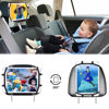 Picture of afontoto Car Headrest Mount Silicon Holder - 2 Pack Universal Tablet Holder for Car Kids Tablets Car Mount Angle-Adjustable Car Headrest Holder Fits All 7-11 inch Tablets and Switch Game Machine