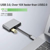 Picture of USB C to HDMI VGA Multiport Adapter, USB Type C 4 in 1 Hub to 4K HDMI/VGA/USB3.0/PD, Compatible with MacBook Pro, MacBook Air, iPad Pro, Pixelbook, XPS etc