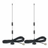 Picture of Bingfu 20-1300MHz Police Scanner Antenna Radio Scanner Magnetic Base Antenna HF VHF UHF Ham Radio BNC Male Antenna (2-Pack) Compatible with Uniden Bearcat Whistler Radio Shack Police Radio Scanner