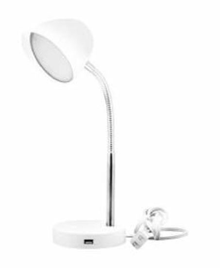 GetUSCart- LED Desk Lamp with USB Port White by MaxLite
