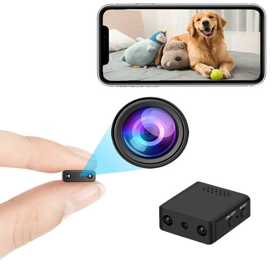 GetUSCart- Chihod Mini Spy Camera HD 1080P Wireless Hidden Camera, Portable  Small Nanny Cam with Night Vision, Motion Activated, WiFi Hidden Cam  Surveillance, Tiny Camera Indoor Outdoor, Home Cameras, Phone APP