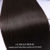 Picture of 4Pcs Hair Extensions Clip in Brown Black Clip in Hair Extensions for Women Straight Hair Extensions Long 20 Inches(4pcs, 20Inch, 4#)