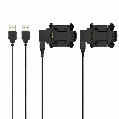 Picture of 2-Pack Charger for Fenix 3/Fenix 3 HR/Quatix 3/ Tactix Bravo/ D2 Bravo, Replacement Charging Cable Cord for Garmin Fenix 3 Heart Rate Smart Watch (2Pack, 3.3ft/1m)