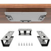 Picture of IFCASE Under Desk Laptop Mount, Metal Under Desk Shelf Holder for Laptop, Mac Mini, MacBook, Keyboard with Anti-Scratch Silicone (Silver)