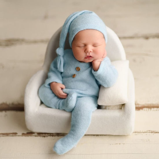 GetUSCart Zeroest Newborn Photography Outfits Boy Newborn Photography Props Newborn Boy Photoshoot Outfits Newborn Photoshoot Props Boy Girl Baby Blue 1