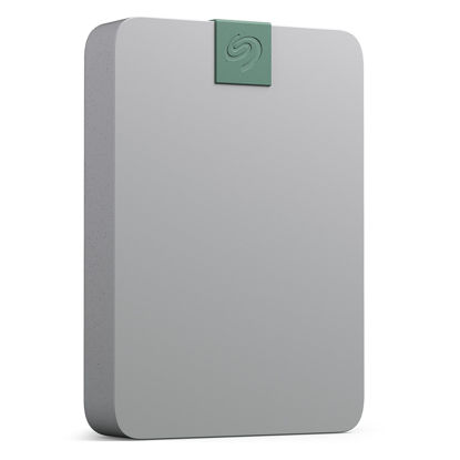 Picture of Seagate Ultra Touch HDD 5TB External Hard Drive - 15mm, Pebble Grey, Post-Consumer Recycled Material, 6mo Dropbox and Mylio, Rescue Services (STMA5000400)