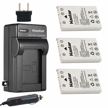 Picture of Kastar Battery 3-Pack + Charger Kit Replacement for Nikon EN-EL5, MH-61 and Nikon Coolpix 3700, 4200, 5200, 5900, 7900, P3, P4, P80, P90, P100, P500, P510, P520, P530, P5000, P5100, P6000, S10 Cameras