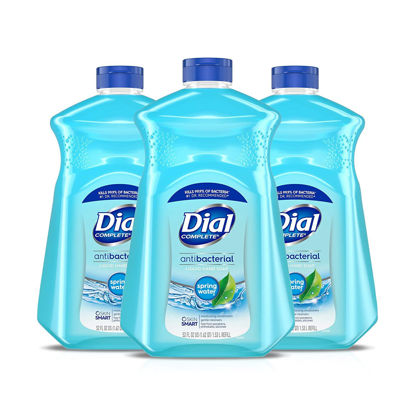 Picture of Dial Complete Antibacterial Liquid Hand Soap Refill, Spring Water, 52 fl oz (3 count)