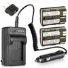 Picture of Kastar Battery 2-Pack + Charger Replacement for BP-511, BP-511A, BP511, BP511A, EOS 5D, 10D, 20D, 30D, 40D, 50D, Digital Rebel 1D, D60, 300D, D30, Kiss Powershot G5, Pro 1, G2, G3, G6, G1, Pro90 etc.