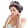Picture of TOBATOBA Crystal Wedding Tiara for Women Crown for Women Royal Queen Crown Headband Metal Princess Tiara for Bride Quinceanera Headpieces for Birthday Prom Pageant Halloween Costume Cosplay, Blue