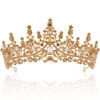 Picture of TOBATOBA Princess Crown Birthday Queen Crown Champagne Gold Crowns for Women Crystal Wedding Tiara for Women Halloween Tiaras and Crowns for Women Princess Tiara for Bride Quinceanera Costume Cosplay