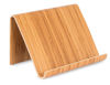 Picture of Sofia + Sam Bamboo Tablet Holder and Stand - Natural Wood - Works with iPad, Surface etc. - Cookbook Book E-Readers Smartphones - Kitchen Table Top - Wire Organizer