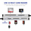 Picture of USB3.0 XD Card Reader, USB 3.0 (5Gps) High Speed TF/SD/MS/M2/XD/CF Memory Card Solt Combo Adapter, 6 in 1 Aluminum Card Reader,Compatible with Windows XP/Vista / 7/8 / 8.1/10, Mac OS, Linux