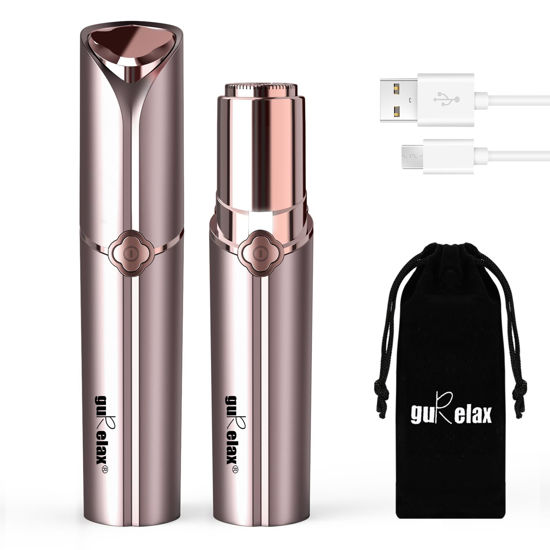 Picture of Ladies Facial Hair Remover, Upper Lip Hair Removal for Women Rechargeable, Painless Female Face Shaver Tool, Electric Mustache&Chin Trimmer Device, Best Razors Beauty by Gurelax