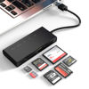 Picture of USB3.0 Multi SD Card Reader, SD/TF/Micro SD/CF/MS/XD 7-in-1 5Gbps High Speed Memory Card Reader for SDXC SDHC TF Micro SD CF MS MMC Card, Sony Memory Stick Pro Duo Adapter Read 5 Cards Simultaneously