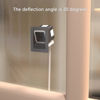 Picture of Teccle Angled Window Mount for Wyze Cam V3, 20 Degrees Tilt (Up/Down/Left/Right), Through Window Use Cam v3, Helps You Watch Front Yard and Driveway (Black/Pack of 2)
