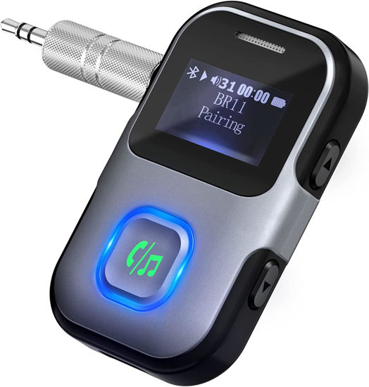 GetUSCart- LENCENT Bluetooth 5.0 Receiver with LCD, AUX Bluetooth