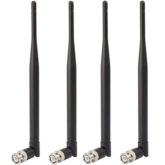 Picture of Bingfu Wireless Microphone Receiver Antennas BNC Male Antenna UHF 400MHz-960MHz (4-Pack) for Wireless Microphone System Receiver Remote Digital Audio Mic Receiver Tuner UHF Ham Radio