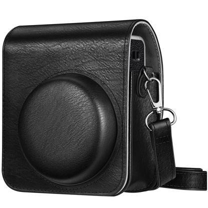 Picture of Fintie Protective Case for Fujifilm Instax Mini 40 Instant Camera - Premium Vegan Leather Bag Cover with Removable Adjustable Strap, Vintage Black