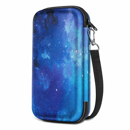 Picture of Graphing Calculator Carrying Case for TI-84 Plus CE, Fintie Hard EVA Shockproof Protective Box for TI-84 Plus/TI-83 Plus CE/Casio fx-9750GII (Starry Sky)