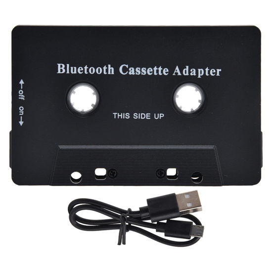 EVTSCAN Car Audio Stereo System, Wireless Car Cassette Player Adapter Car  Bluetooth Cassette Receiver Converter with USB Cable