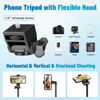 Picture of Phone Tripod, 70" Phone Tripod Stand with Cold Shoe Phone Holder, Selfie Stick Tripod with Remote, Tall Cell Phone Tripod Compatible with iPhone 14 Pro Max 13 Android GoPro