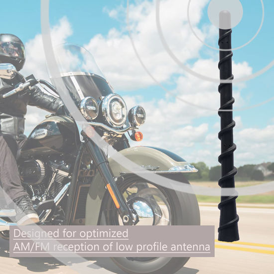 GetUSCart Jamscar Short Motorcycle Antenna Compatible for Harley