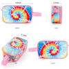 Picture of Kids Toiletry Bag for Girls, Travel Toiletry Bag for Little Young Teen Girls Cosmetic Makeup Waterproof Hanging Wash Bag Toddler Traveling Toiletries, Tie Dye Pink