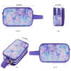 Picture of Kids Toiletry Bag for Girls, Travel Toiletry Bag for Little Young Teen Girls Cosmetic Makeup Waterproof Hanging Wash Bag Toddler Traveling Toiletries, Tie Dye Purple