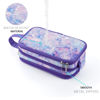 Picture of Kids Toiletry Bag for Girls, Travel Toiletry Bag for Little Young Teen Girls Cosmetic Makeup Waterproof Hanging Wash Bag Toddler Traveling Toiletries, Tie Dye Purple