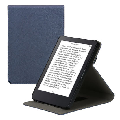  kwmobile Case Compatible with Kobo Clara 2E / Tolino Shine 4  Case - eReader Cover - Girl and Books Black/Beige : Electronics