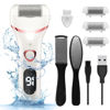 Picture of Electric Foot Callus Remover, Rechargeable Portable Electronic Foot File Pedicure Kits, Waterproof Foot Scrubber File, Professional Pedicure Tools, Foot Care for Dead Skin Ideal Gift, 3 Rollers