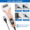 Picture of Electric Foot Callus Remover, Rechargeable Portable Electronic Foot File Pedicure Kits, Waterproof Foot Scrubber File, Professional Pedicure Tools, Foot Care for Dead Skin Ideal Gift, 3 Rollers