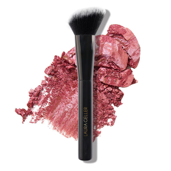 Picture of LAURA GELLER NEW YORK Angled Blush Brush with Black Wooden Handle & Dense Bristles for Makeup Application