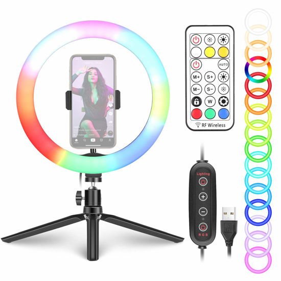 Neewer LED Ring Light 6-inch for  Video Live Streaming Makeup Selfie,  Desktop Mini USB Camera LED Light