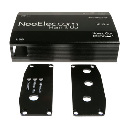 Picture of NooElec Extruded Aluminum Enclosure Kit, Black, for Ham It Up Plus Barebones RF Upconverter for NESDR and RTL-SDR radios