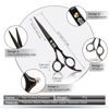 Picture of Hair Cutting Scissors Shears Kit, CIICII Professional Hairdressing Scissors Set (Hair Beard Trimming Shaping Grooming Thinning Shears) for Men Women Pets Home Salon Barber Cutting Kit