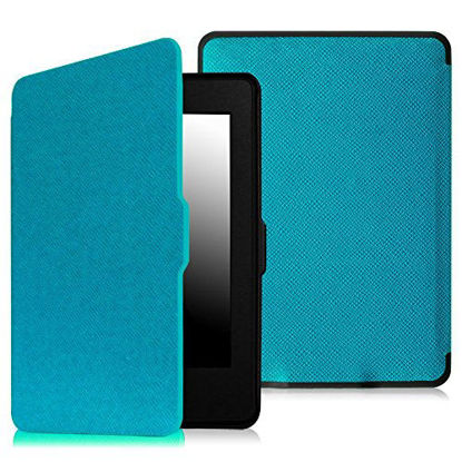 Picture of Fintie Slimshell Case for 6" Kindle Paperwhite 2012-2017 (Model No. EY21 & DP75SDI) - Lightweight Protective Cover with Auto Sleep/Wake (Not Fit Paperwhite 10th & 11th Gen), Blue