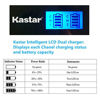Picture of Kastar Battery (X2) & LCD Dual Slim Charger Replacement for LP-E5 LPE5 and EOS Rebel XS, Rebel T1i, Rebel XSi, 1000D, 500D, 450D, Kiss X3, Kiss X2, Kiss F Digital Camera, BG-E5 Grip