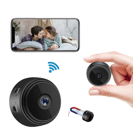 GetUSCart- Mini Wireless Hidden Camera WiFi Camera HD 1080P Indoor Home  Security Cameras with Feed Covert Baby Nanny Cam Tiny Smart Pet Dog Cameras  with Night Vision and Motion Detection