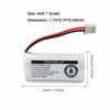 Picture of Kruta BT162342 BT262342 Cordless Phone Batteries Compatible with BT183342 BT283342 BT166342 BT266342 VTech CS6114 CS6419 CS6719 at&T EL52300 CL80111 Handset Telephone (Pack 8)