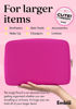 Picture of Embla Cosmetic Bag - Makeup Bag Travel Pouch, Toiletry Bags Cute Makeup Organizer, Nylon Zipper Pouches, Pink Black Coin Purse, Storage Bag Cosmetics Organizer, Make up bags Mini, Small, Large, Womens
