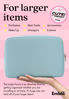Picture of Embla Cosmetic Bag - Makeup Bag Travel Pouch, Toiletry Bags Cute Makeup Organizer, Nylon Zipper Pouches, Pink Black Coin Purse, Storage Bag Cosmetics Organizer, Make up bags Mini, Small, Large, Womens