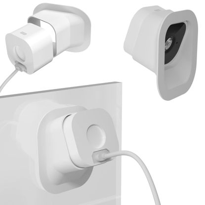 Picture of Teccle Angled Window Mount Bracket for Blink Mini, 20 Degrees Tilt (Up/Down/Left/Right), Get Tilt Viewing Angle (Pack of 2)