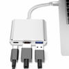 Picture of USB-C to HDMI Adapter (Supports 4K / 30Hz) - Type- C 3 in 1 Converter Cable for 2017/2018 MacBook Pro, MacBook, Mac Pro, iMac, Chromebook, & More USB 3.0 Type-C Devices
