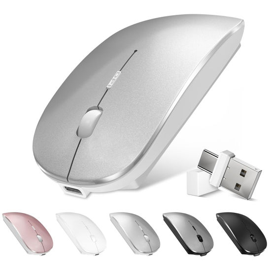 Souris Bluetooth rechargeable pour MacBook Pro Souris sans fil Bluetooth  pour portable Mac MacBook Air ordinateur portable MacBook Air Windows  MacBook (R.