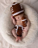 Picture of Terriboo Baby Photography Outfits Crochet Knitted Football Player Outfits Newborn Photo Sports Costume